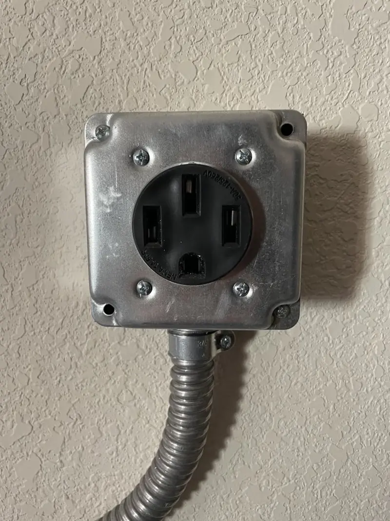 NEMA 14-50 outlet installed for Smart Home Electrical in Webster City